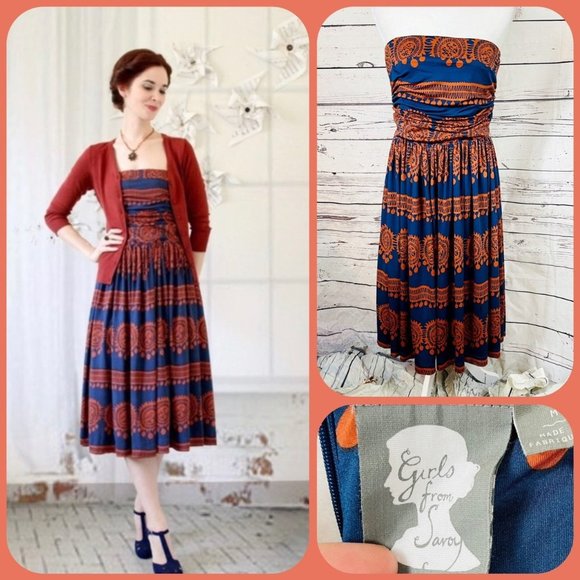 Savoy Anthropologie Oxidized Medallions Dress. XS - Picture 3 of 4